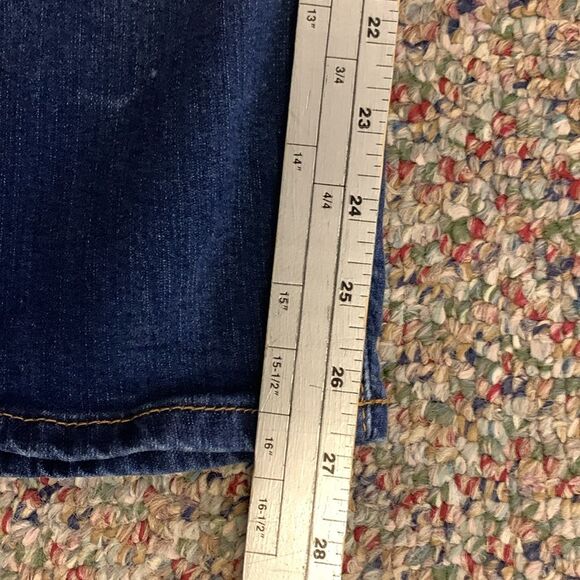 Torrid Boyfriend Straight Blue Darker Wash Mid-Rise Vintage Stretch Jeans Sz 18S - Picture 13 of 14